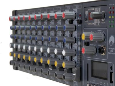 Omnitronic RM-1422FX USB rack mixer met MP3-speler Omnitronic RM-1422FX USB rack mixer met MP3-speler