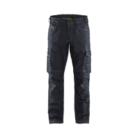 Blåkläder Service werkbroek denim stretch 14391141 | Marineblauw | Maat 56 - 7330509652114 - thumbnail