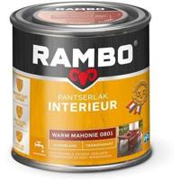 Rambo Pantserlak Interieur Transparant Zijdeglans - Warm mahonie - thumbnail