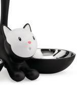 Alessi Tigrito Kattenvoerbak grijs 55cl - thumbnail