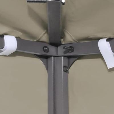 VidaXL Vervangend tentdoek prieel 310 g/m² 3x3 m beige