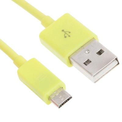 Micro USB Poort USB Data Kabel voor Nokia Sony Ericsson Samsung Galaxy S6 / S5 / S IV LG BlackBerry HTC Amazon Lengte: 1 meter (geel)