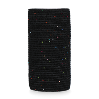 Bandage Animal Zwart Glitter 10 cm - thumbnail