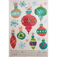 Muurstickers Kerst kerstbal 42 x 25 cm | 48 stuks - thumbnail