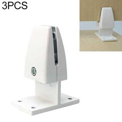 3 STKS T vorm aluminiumlegering Office Desktop scherm Fixing clip partitie clip (wit)