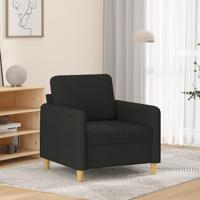 Fauteuil 60 cm stof zwart - thumbnail