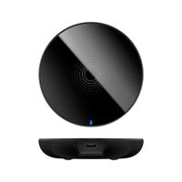 Draadloze oplader rond - 7 Watt - 2000mA - 5V - Oplaadstation - plat model - inductietechniek - Zwart - thumbnail