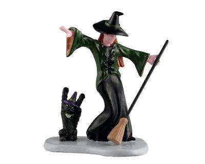 Halloweenminiatuur Witch's Dance Party 4x10x13 cm - Lemax