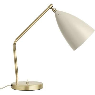 Gubi Grasshoppa Tafellamp - Messing & Oester wit Gubi Grasshoppa Tafellamp - Messing & Oester wit