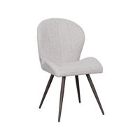 LABEL51 Eetkamerstoel Sil - Naturel - Royal Boucle - Brons Metalen Frame - thumbnail