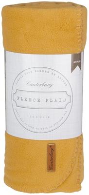 Canterbury fleece-deken Cozy 150 x 130 cm fleece mosterdgeel Canterbury fleece-deken Cozy 150 x 130 cm fleece mosterdgeel