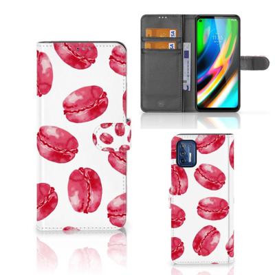 Motorola Moto G9 Plus | Book Cover | Pink Macarons