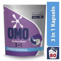 Omo Professional Pro Formula Active Clean 3 in 1 wasmiddel, pak van 80 capsules - thumbnail