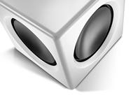 Wavemaster 66401 Fusion - Actieve subwoofer (125 watt) met ingebouwde klasse D-versterker, universeel inzetbaar - geoptimaliseerd voor 2.0 luidsprekersystemen Soft White - thumbnail