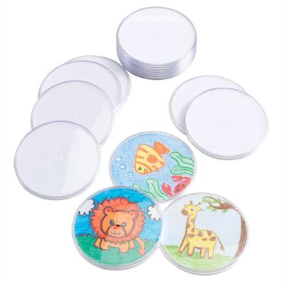 Colorations - versier je eigen onderzetters transparant, set van 12