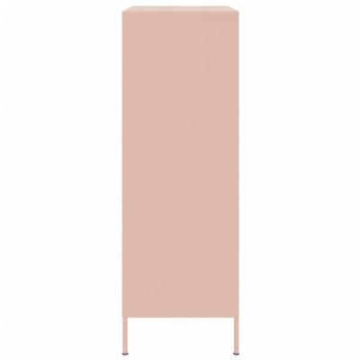 Hoge kast 68x39x113 cm staal roze - thumbnail