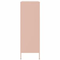 Hoge kast 68x39x113 cm staal roze - thumbnail