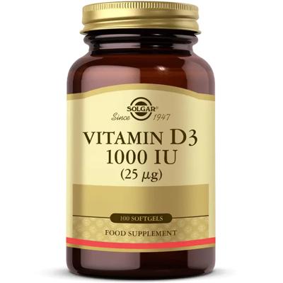 Solgar Vitamine D-3 1000 IU Softgels