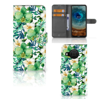 Nokia X10 | Nokia X20 Hoesje Orchidee Groen - thumbnail