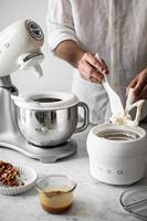 Smeg SMF02CREU mixer Staande mixer Crème, Zilver 800 W - thumbnail