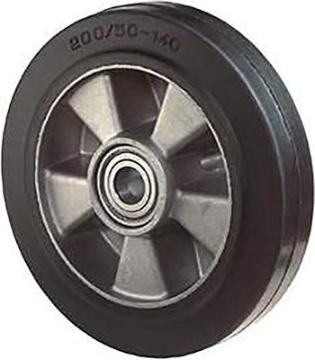 BS Rollen Reserve-wiel | wiel-d. 200 mm draagvermogen 450 kg | rubber | as-d. 20 mm naaflengte 60 mm | 1 stuk - B80.200 B80.200 BS Rollen Reserve-wiel | wiel-d. 200 mm draagvermogen 450 kg | rubber | as-d. 20 mm naaflengte 60 mm | 1 stuk - B80.200 B80.200