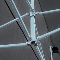 Partytent pop-up inklapbaar met zijwanden 3x6 m antraciet - thumbnail