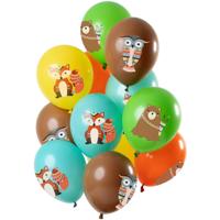 Ballonnen Set Bosdieren Premium - 12 Stuks - thumbnail