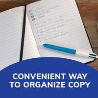 Bic 4 Colours Original 4-kleurenbalpen, 0,32 mm, klassieke inktkleuren, lichaam blauw - thumbnail