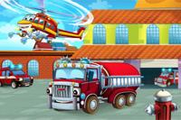 Fotobehang - Brandweer brigade, kinderkamer, premium print, inclusief behanglijm - thumbnail