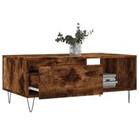 Salontafel 90x50x36,5 cm bewerkt hout gerookt eikenkleurig - thumbnail