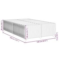 Bedframe zonder matras 120x200 cm stof taupe - thumbnail