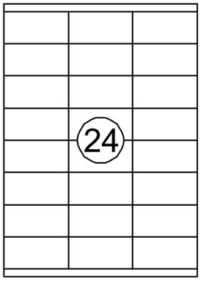 Etiket Quantore 70x35mm 2400stuks