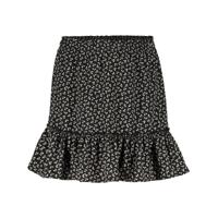 Geisha Meisjes rok - Bloem - Zwart / Zand - thumbnail