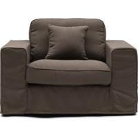 Rivièra Maison Loveseat 'Selana' Linen, kleur Taupe - thumbnail