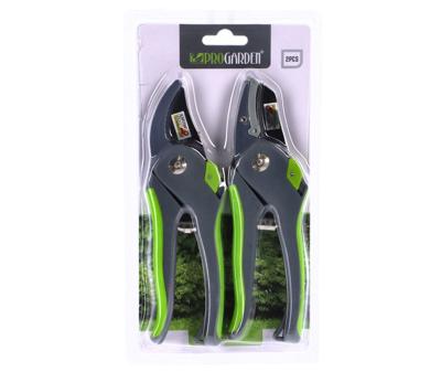 Pro Garden Tuinscharen Set 2 Stuks Snoeischaar en Heggenschaar 20cm
