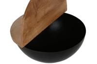 Set van 2 tafels Home ESPRIT Metaal Mangohout 60 x 60 x 28 cm - thumbnail