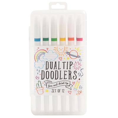 American Crafts • marker set dual tip doodlers chisel fine
