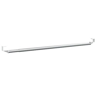 VidaXL Gordijnrails 2 st 40-60 cm aluminium wit en zilverkleurig VidaXL Gordijnrails 2 st 40-60 cm aluminium wit en zilverkleurig