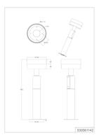 Trio Design tuinlampMackenzie antraciet 50cm - 530561142 - thumbnail
