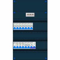 SEP 9 groepenkast 9 installatieautomaat 16A + kookgroep B16 3 aardlekschakelaars CHB24 230V - thumbnail