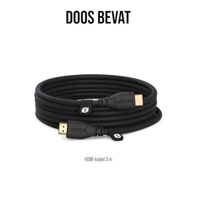Rode HDMI kabel 3m zwart