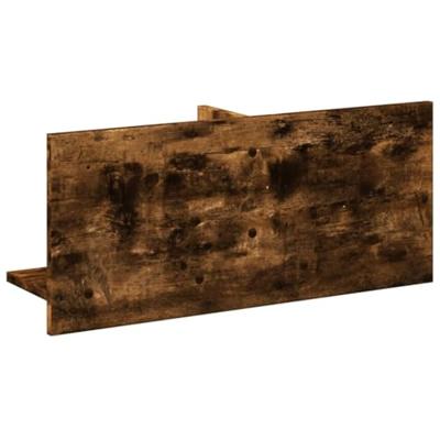 Wandkast 70x16,5x30 cm bewerkt hout gerookt eikenkleurig