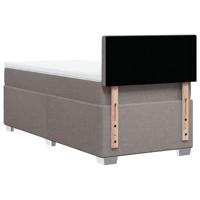 Boxspring met matras stof taupe 100x200 cm - thumbnail