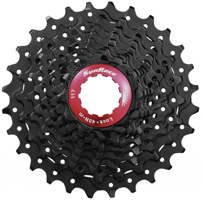 Sunrace cassette 10 speed csrx0 11-25t zwart