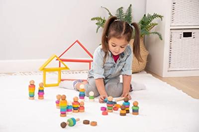 Tickit Houten Figuren super set regenboog