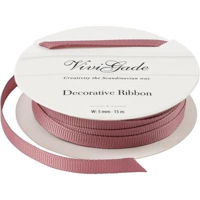 Creativ Company Decoratie lint, b: 6 mm, roze, 15 m/ 1 rol