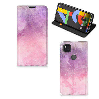 Bookcase Google Pixel 4a Pink Purple Paint Bookcase Google Pixel 4a Pink Purple Paint