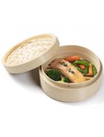 Bestron ARC100BBS Rijstkoker Set Bamboe/Zwart - thumbnail