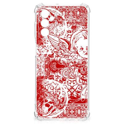 Extreme Case Samsung Galaxy M13 4G | M23 Angel Skull Rood Extreme Case Samsung Galaxy M13 4G | M23 Angel Skull Rood