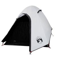 VidaXL Koepeltent 2-persoons waterdicht verduisterend stof wit - thumbnail